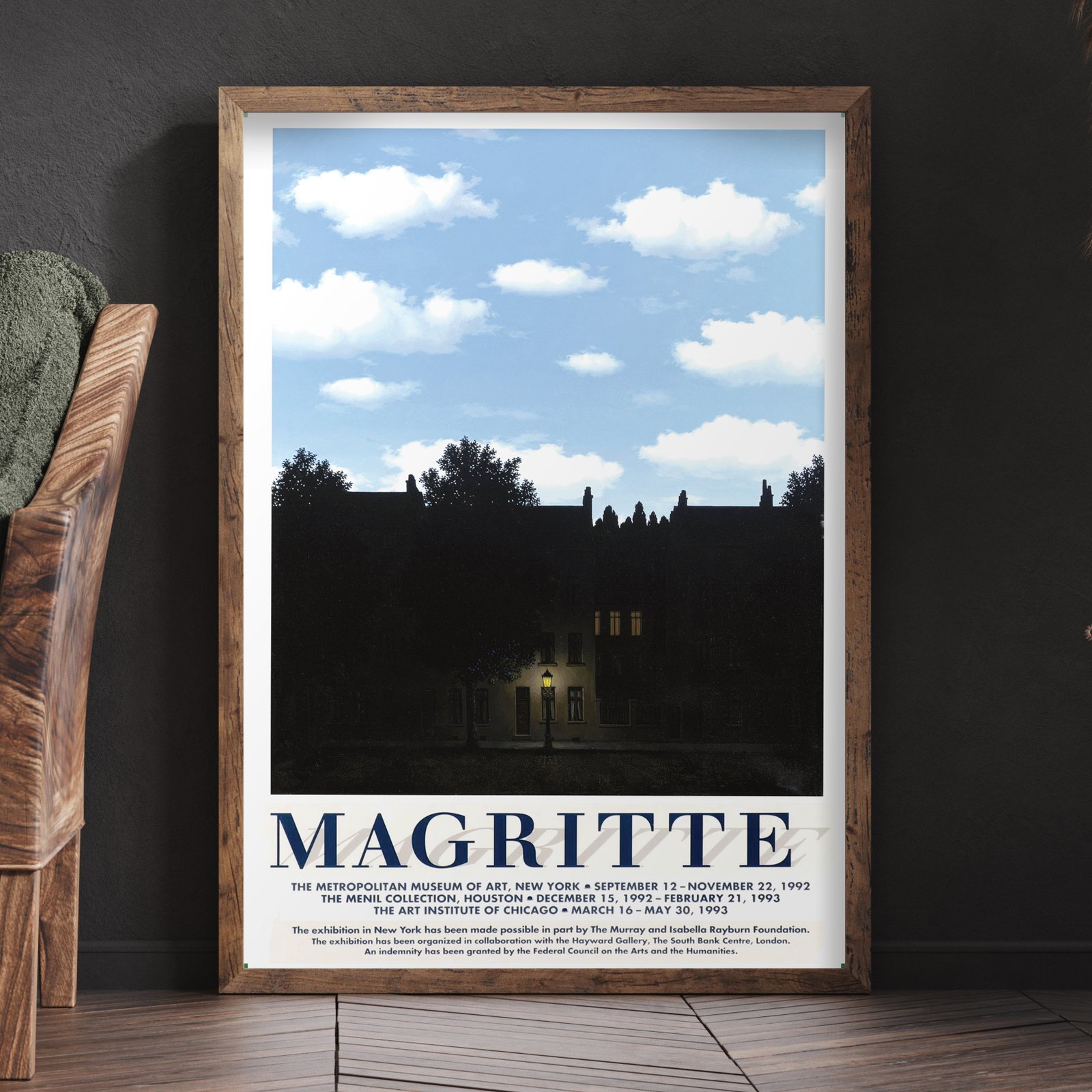 LEmpire des Lumieres/ルネ マグリット/ポスター Rene Magritte | The Empire of Light | Metropolitan Museum of